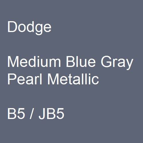 Dodge, Medium Blue Gray Pearl Metallic, B5 / JB5.